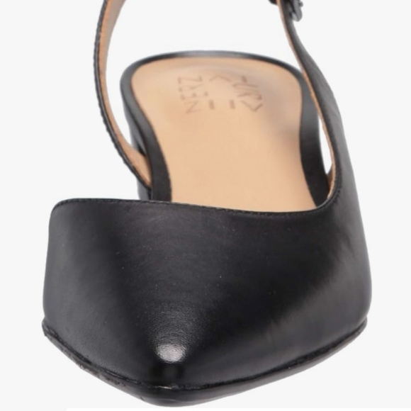 (SOLD) Genuine Leather Naturalizer Block Heel Slingback 'Banks' Black (US) 7.5M - Picture 7 of 8